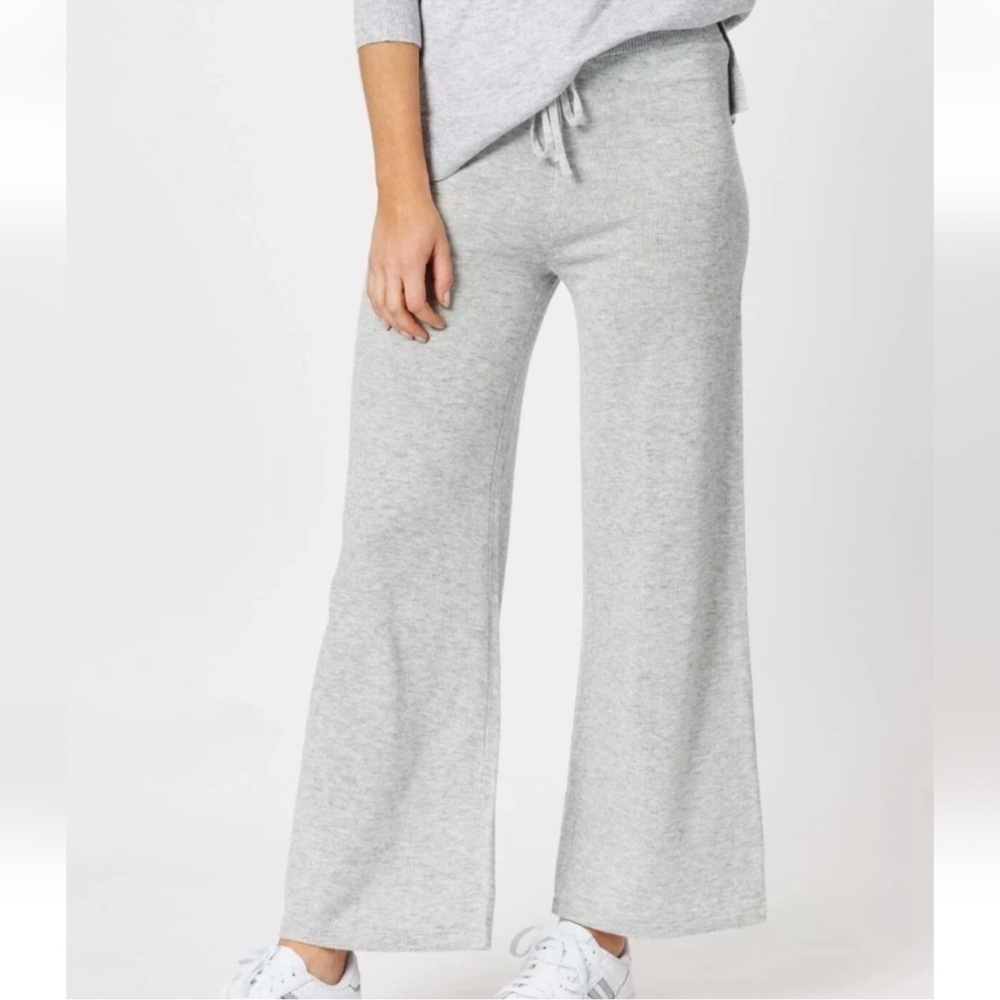 NIP Member's Mark Gray Cashmere Blend Wide Leg Lounge Pants Size XXL